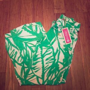 Lilly Pulitzer Green Goucho Summer pants